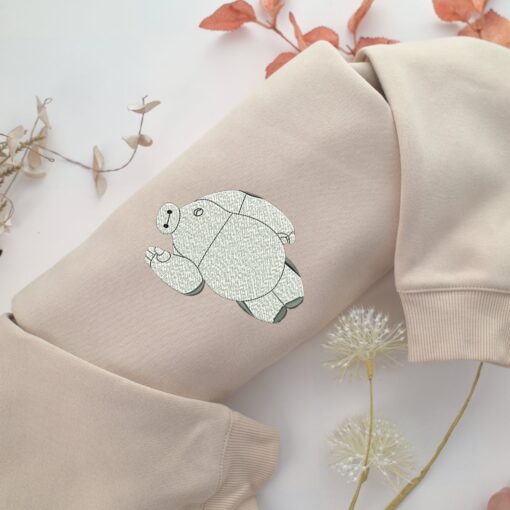 Baymax Embroidery, Disneyland Embroidered Sweatshirt, Movie Disney Inspired, Best Gifts Idea For Him Her