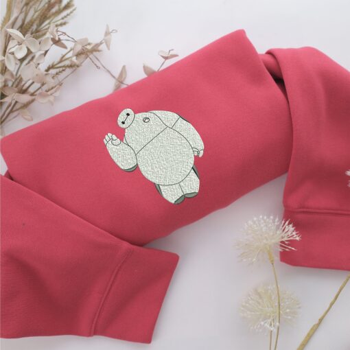 Baymax Embroidery, Disneyland Embroidered Sweatshirt, Movie Disney Inspired, Best Gifts Idea For Him Her - Image 4