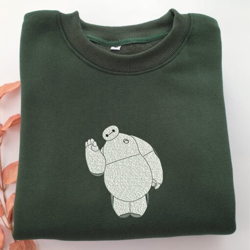 Baymax Embroidery, Disneyland Embroidered Sweatshirt, Movie Disney Inspired, Best Gifts Idea For Him Her - Image 3