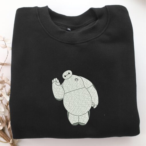 Baymax Embroidery, Disneyland Embroidered Sweatshirt, Movie Disney Inspired, Best Gifts Idea For Him Her - Image 5