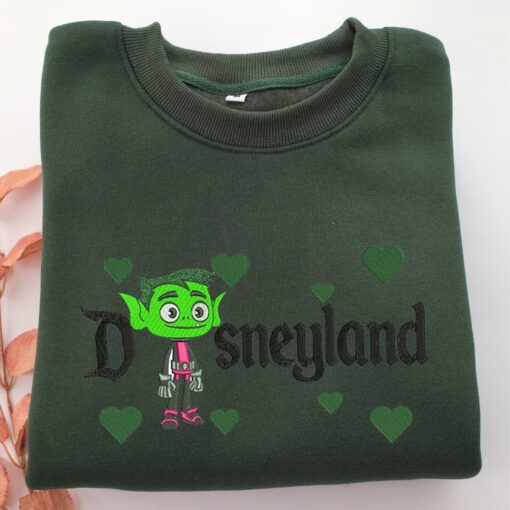 Beast Boy Disneyland Embroidery, Disneyland Embroidered Sweatshirt, Movie Disney Inspired, Best Gifts Idea For Him Her - Image 3