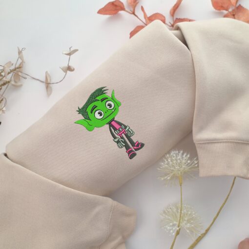 Beast Boy Embroidery, Disneyland Embroidered Sweatshirt, Movie Disney Inspired, Best Gifts Idea For Him Her