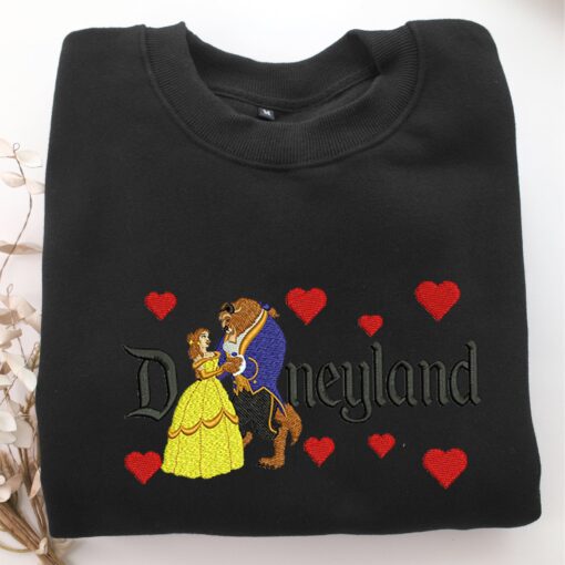 Beauty and The Beast Disneyland Embroidery, Disneyland Embroidered Sweatshirt, Movie Disney Inspired, Best Gifts Idea For Him Her - Image 5