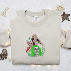 Beetlejuice Adam Maitland And Barbara Maitland Face Halloween Embroidered Shirt