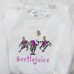 Beetlejuice Balloon Head Halloween Embroidered Shirt