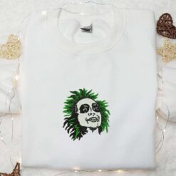 Beetlejuice Head Embroidered Shirt Horror Movie Embroidered Shirt Best Halloween Gifts for Family