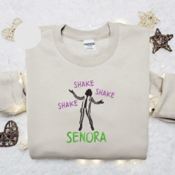 Beetlejuice Shake Shake Shake Senora Halloween Embroidered Shirt