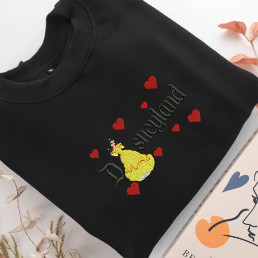Belle v1 Disneyland Embroidery, Disneyland Embroidered Sweatshirt, Movie Disney Inspired, Best Gifts Idea For Him Her - Image 5