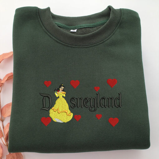 Belle v1 Disneyland Embroidery, Disneyland Embroidered Sweatshirt, Movie Disney Inspired, Best Gifts Idea For Him Her - Image 3