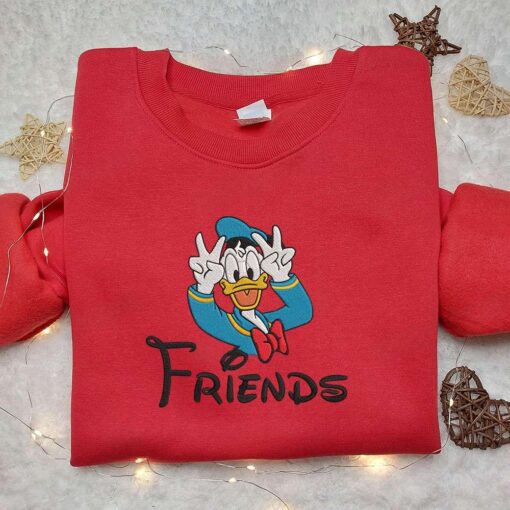 Best Friend Donald Embroidered Shirt Disney Characters Embroidered Shirt Best Gift Ideas