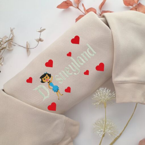 Betty Rubble Disneyland Embroidery, Disneyland Embroidered Sweatshirt, Movie Disney Inspired, Best Gifts Idea For Him Her