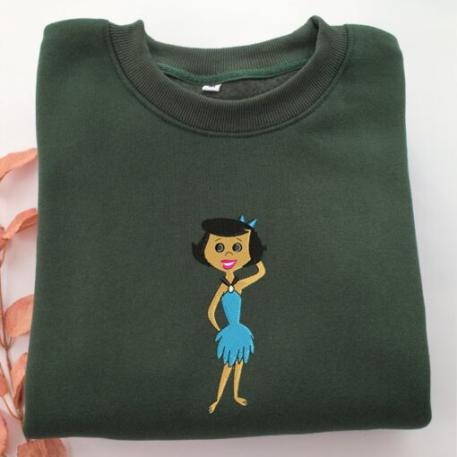 Betty Rubble Embroidery, Disneyland Embroidered Sweatshirt, Movie Disney Inspired, Best Gifts Idea For Him Her - Image 3
