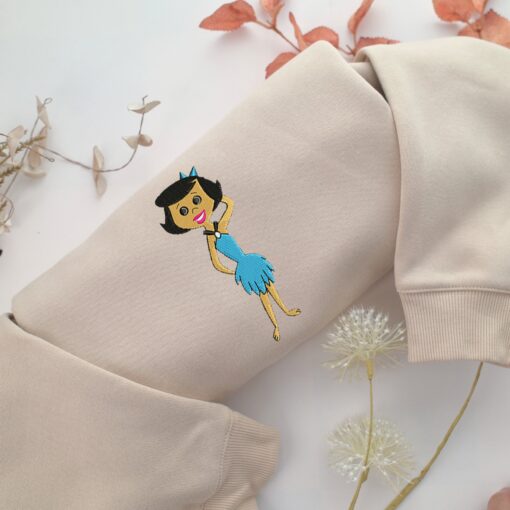 Betty Rubble Embroidery, Disneyland Embroidered Sweatshirt, Movie Disney Inspired, Best Gifts Idea For Him Her