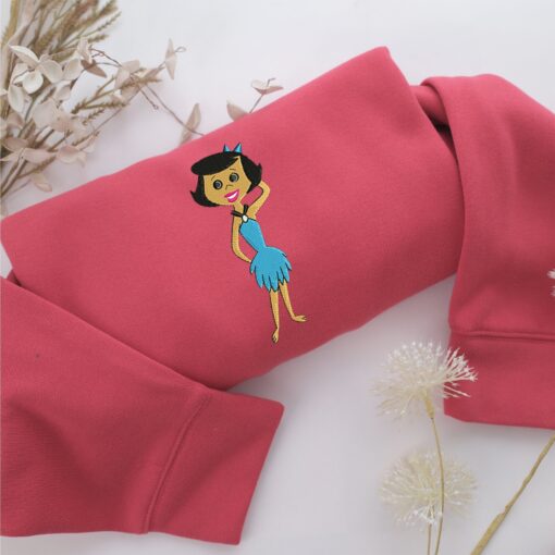 Betty Rubble Embroidery, Disneyland Embroidered Sweatshirt, Movie Disney Inspired, Best Gifts Idea For Him Her - Image 4