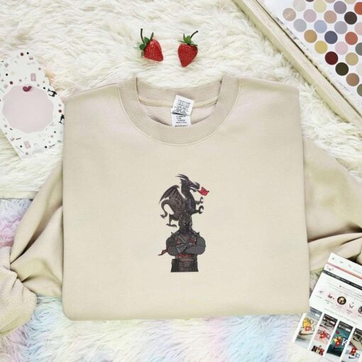 Black Knight Dragon Video Game Characters Embroidered Shirt