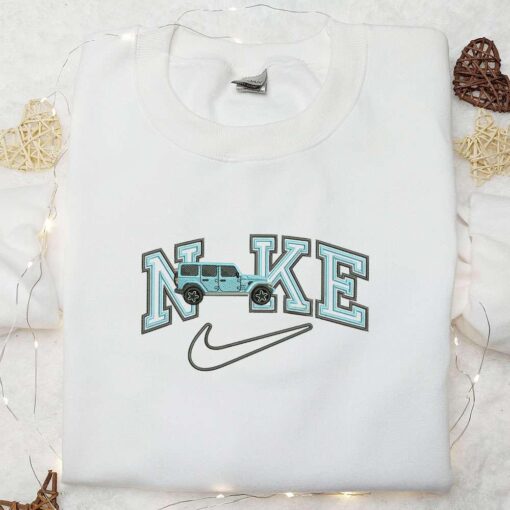 Blue Jeep Transportations Embroidered Shirt  Best Gift For Boys