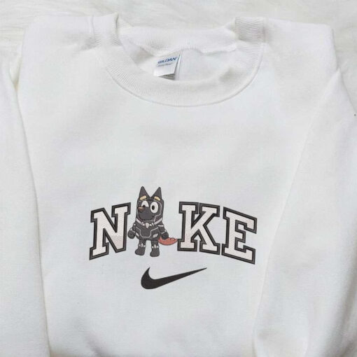 Bluey Bingo Black Panther Team Marvel x Nike Embroidered Shirt Cartoon Embroidered Hoodie Nike Inspired Embroidered T Shirt