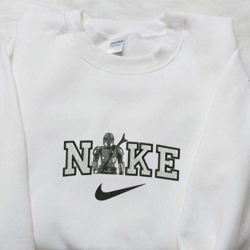 Boba Fett Star Wars x Nike Embroidered Sweatshirt Nike Inspired Embroidered Hoodie Best Birthday Gifts 1