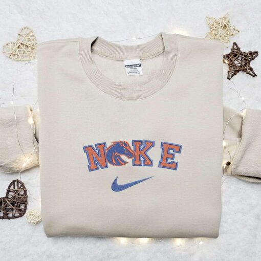 Boise State Broncos x Nike Embroidered Shirt NCAA Sports Embroidered Hoodie Best Gift Idea