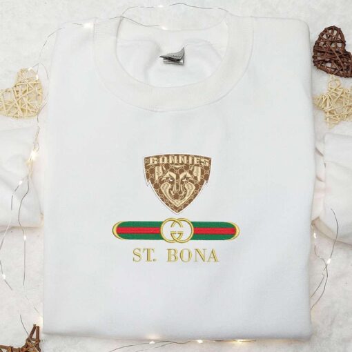 Bonaventure Bonnies x Gucci Embroidered Shirt NCAA Sports Embroidered Hoodie Best Gift Idea
