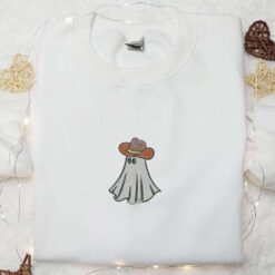 Boo Haw Cowboy Ghost Embroidered Shirt Funny Halloween Embroidered Shirt Best Halloween Gift Ideas 1
