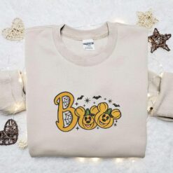 Boo Mickey Minnie Pumpkin Embroidered Shirt Disney Halloween Embroidered Shirt Best Halloween Gift Ideas 5