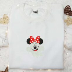 Boo Minnie Embroidered Shirt Disney Halloween Embroidered Shirt Best Halloween Gift Ideas