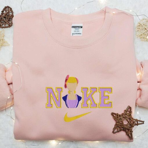 Boo Peep x Nike Cartoon Embroidered Sweatshirt Disney Characters Embroidered Shirt Best Gift Ideas for Family