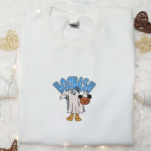 Boobash Duck Ghost Pumpkin Spooky Embroidered Hoodie Cool Halloween Embroidered Sweatshirt Amazing Halloween T shirt
