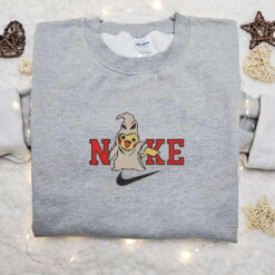 Boogie Oogie Pikachu Halloween x Nike Embroidered Sweatshirt Horror Movie Halloween Embroidered Shirt Best Halloween Gift Ideas
