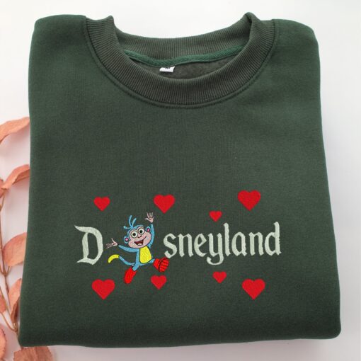 Boots Disneyland Embroidery, Disneyland Embroidered Sweatshirt, Movie Disney Inspired, Best Gifts Idea For Him Her - Image 3