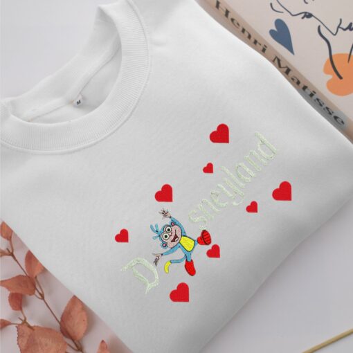 Boots Disneyland Embroidery, Disneyland Embroidered Sweatshirt, Movie Disney Inspired, Best Gifts Idea For Him Her - Image 2