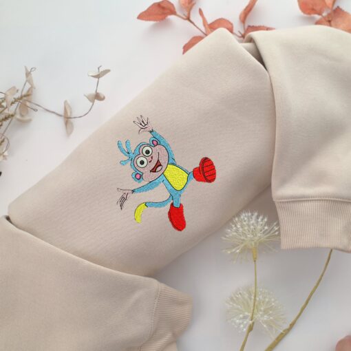 Boots Embroidery, Disneyland Embroidered Sweatshirt, Movie Disney Inspired, Best Gifts Idea For Him Her