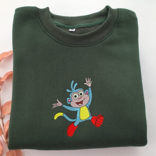 Boots Embroidery, Disneyland Embroidered Sweatshirt, Movie Disney Inspired, Best Gifts Idea For Him Her - Image 3