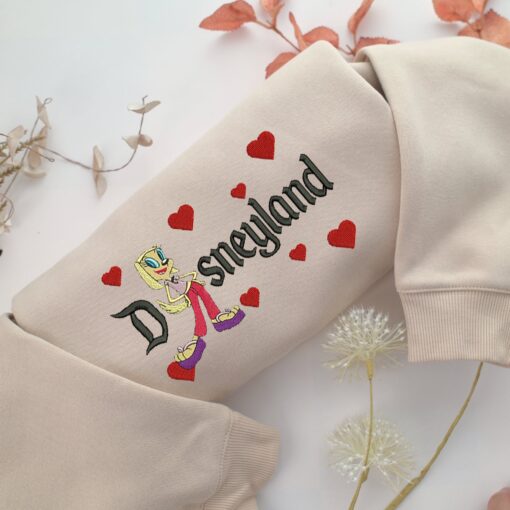 Brandy Harrington Disneyland Embroidery, Disneyland Embroidered Sweatshirt, Movie Disney Inspired, Best Gifts Idea For Him Her
