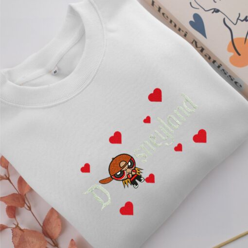Brick Disneyland Embroidery, Disneyland Embroidered Sweatshirt, Movie Disney Inspired, Best Gifts Idea For Him Her - Image 2