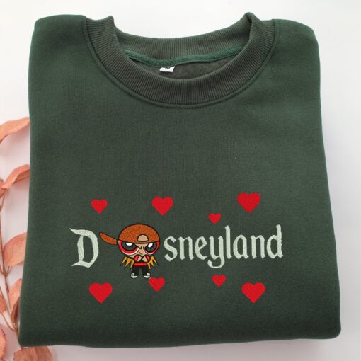 Brick Disneyland Embroidery, Disneyland Embroidered Sweatshirt, Movie Disney Inspired, Best Gifts Idea For Him Her - Image 3