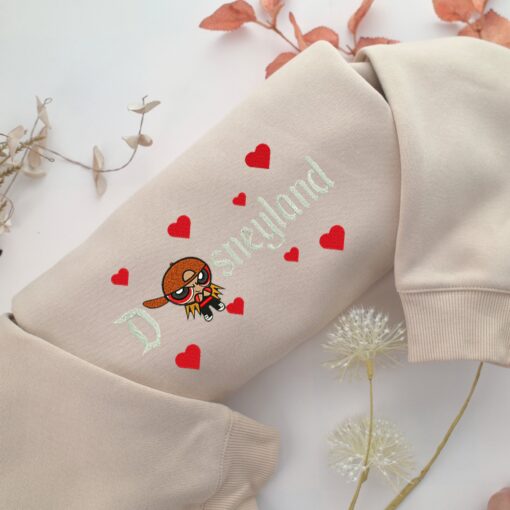 Brick Disneyland Embroidery, Disneyland Embroidered Sweatshirt, Movie Disney Inspired, Best Gifts Idea For Him Her