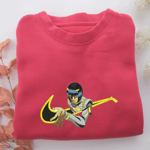 Bruno Bucciarati Swoosh Nike Embroidered Sweatshirt, Nike Movie Inspired, Best Gifts Idea For Him Her - Image 5