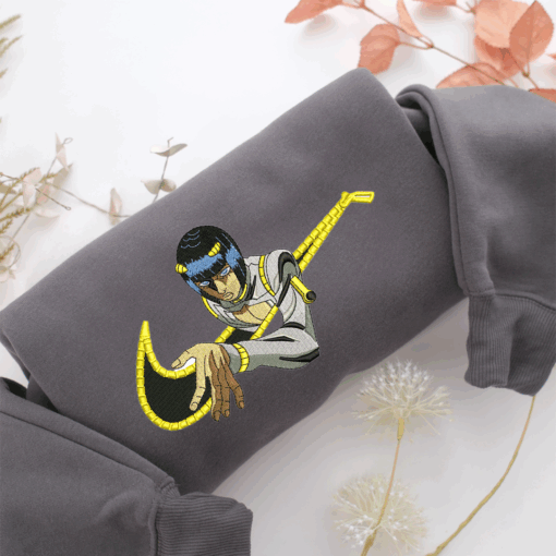 Bruno Bucciarati Swoosh Nike Embroidered Sweatshirt, Nike Movie Inspired, Best Gifts Idea For Him Her - Image 4