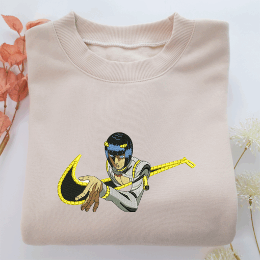 Bruno Bucciarati Swoosh Nike Embroidered Sweatshirt, Nike Movie Inspired, Best Gifts Idea For Him Her