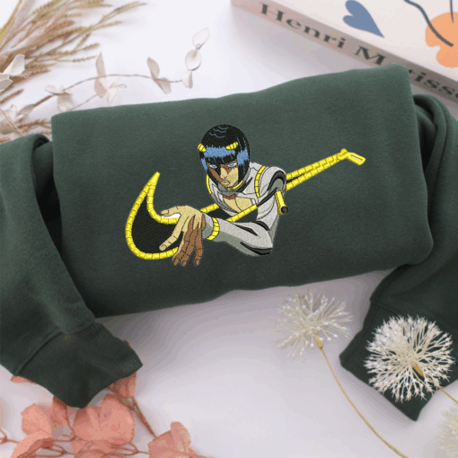Bruno Bucciarati Swoosh Nike Embroidered Sweatshirt, Nike Movie Inspired, Best Gifts Idea For Him Her - Image 3
