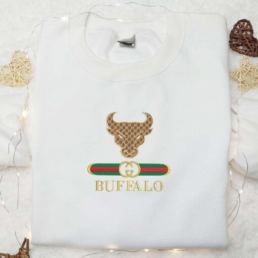 Buffalo Bulls x Gucci Embroidered Shirt NCAA Sports Embroidered Hoodie Best Gift Idea