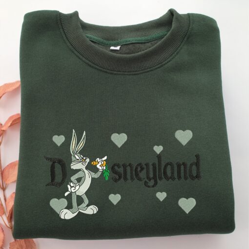 Bugs Bunny Disneyland Embroidery, Disneyland Embroidered Sweatshirt, Movie Disney Inspired, Best Gifts Idea For Him Her - Image 3