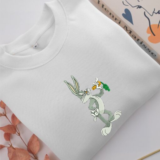 Bugs Bunny Embroidery, Disneyland Embroidered Sweatshirt, Movie Disney Inspired, Best Gifts Idea For Him Her - Image 2