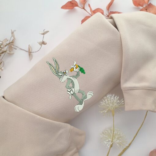 Bugs Bunny Embroidery, Disneyland Embroidered Sweatshirt, Movie Disney Inspired, Best Gifts Idea For Him Her