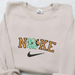 Bulbarsaur Pumpkin x Nike Anime Embroidered Sweatshirt Halloween Embroidered Shirt Best Halloween Gift Ideas