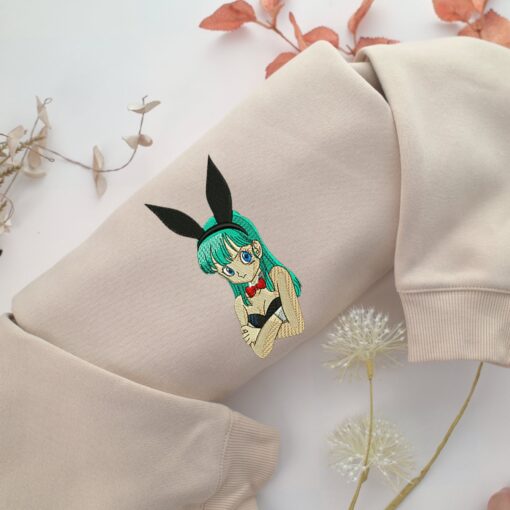 Bulma Half Embroidery, Disneyland Embroidered Sweatshirt, Movie Disney Inspired, Best Gifts Idea For Him Her