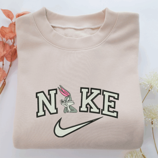 Bunny Nike Embroidered Sweatshirt, Nike Movie Inspired, Best Gifts Idea For Him Her