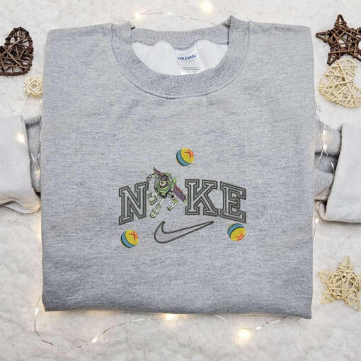 Buzz Lightyear x Nike Cartoon Embroidered Hoodie Nike Inspired Embroidered Shirt Best Birthday Gift Ideas